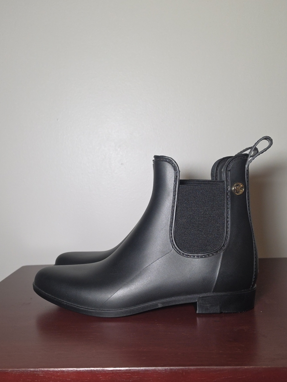 Michael Kors Black Chelsea Rain Booties